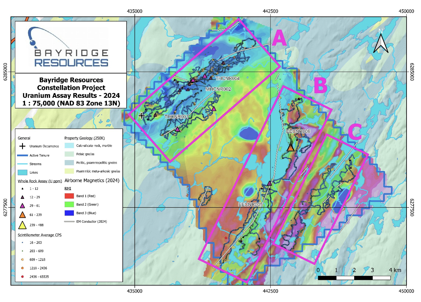 Bayridge Resources CSE - BYRG OTCQB - BYRRF FSE - O0K News Release Feb 5, 2025 Fig 1